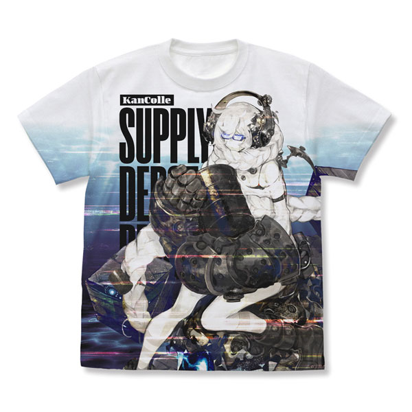 COSPA Kantai Collection -KanColle- Shuusekichi Seiki Full Graphic T-shirt /WHITE-XL