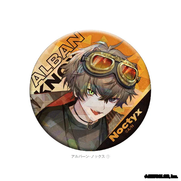 Cyber Agent NIJISANJI EN Hologramm-Ansteckbutton Alban Knox (1) Bild 1