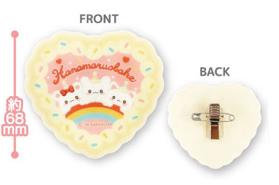 TCP Hanamaruobake Acrylic Plate Badge Heart gambar 1