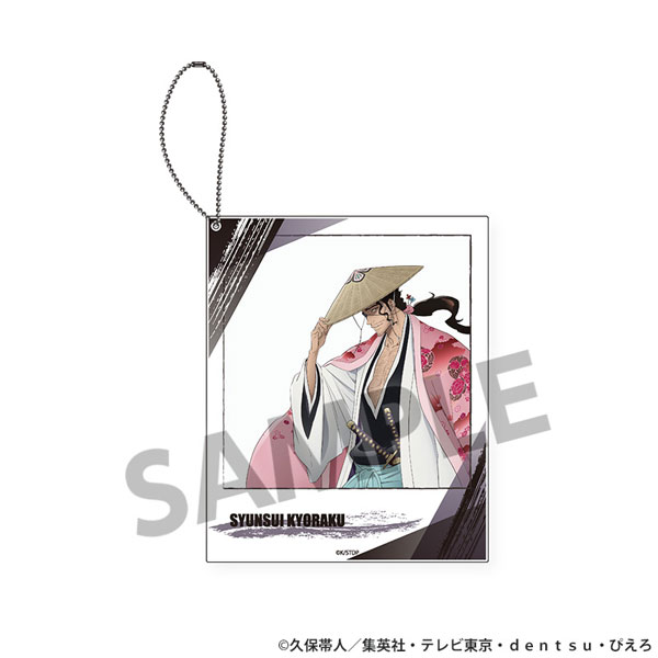 Hobby Stock TV Anime "Bleach: Thousand-Year Blood War" Polaroid Style Acrylic Keychain Kyoraku Shunsui