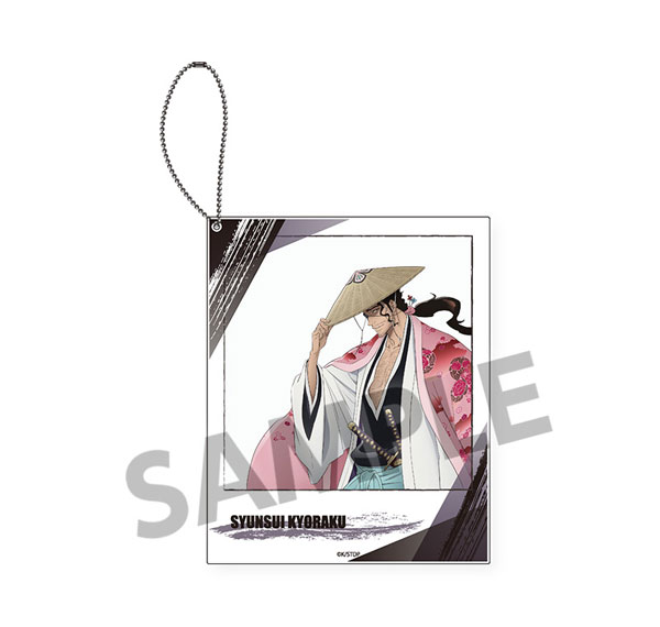 Hobby Stock TV Anime "Bleach: Thousand-Year Blood War" Polaroid Style Acrylic Keychain Kyoraku Shunsui รูปภาพ 1