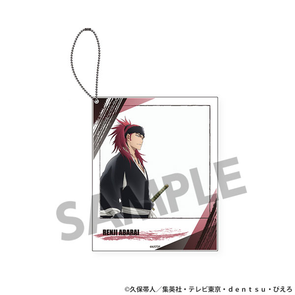 Hobby Stock TV Anime "Bleach: Thousand-Year Blood War" Polaroid Style Acrylic Keychain Renji Abarai