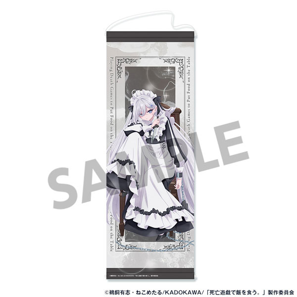Hobby Stock 為求溫飽而挑戰死亡遊戲 窄版掛軸 優希 GHOST HOUSE ver. 圖片 1