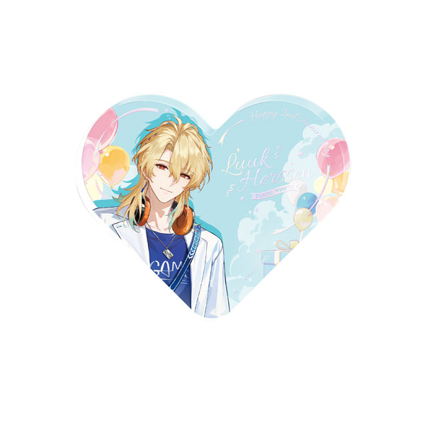 KURO GAMES [Exclusive Sale] Wuthering Waves Pastel Wishes Themed Heart-Shaped Acrylic Ornament Luuk Herssen