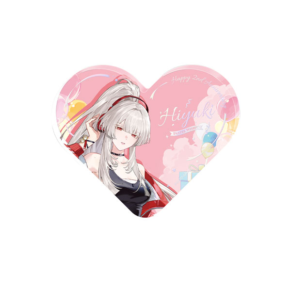 KURO GAMES [Exclusive Sale] Wuthering Waves Pastel Wishes Themed Heart-Shaped Acrylic Ornament Hiyuki