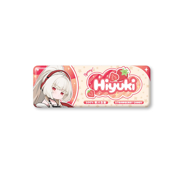 KURO GAMES [Exclusive Sale] Wuthering Waves Pastel Wishes Themed Candy-Stripe Tin Badge Hiyuki