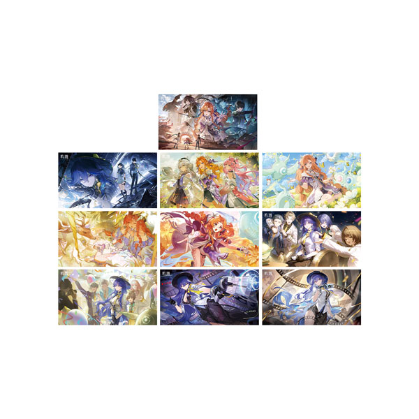 KURO GAMES [Exclusive Sale] Wuthering Waves Resonator Themed Illustrated Postcard Set Sigrika & Lucilla