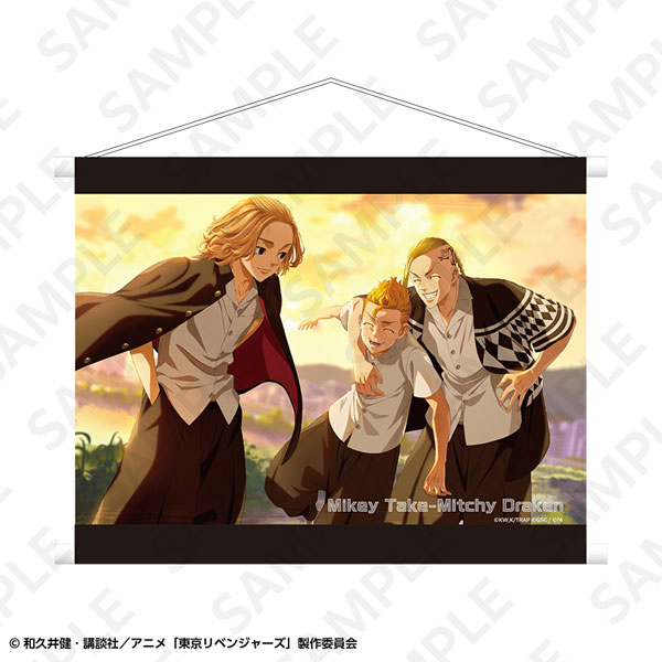 DeSmile Tokyo Revengers B2 Wall Scroll Mikey & Takemichi & Draken