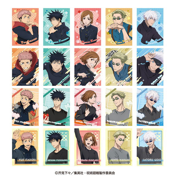 Ensky Jujutsu Kaisen 5th Anniversary Mini Bromide (Glossy Card) Collection 10Pack BOX