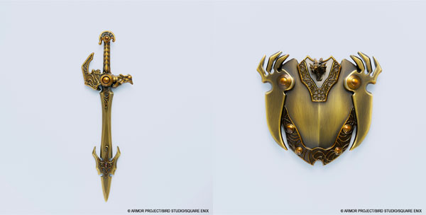 Square Enix Dragon Quest Metallic Items Gallery Special Zenithian Sword & Zenithian Shield -40th Anniversary Version-