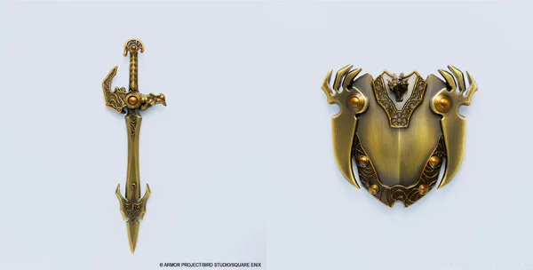 Square Enix Dragon Quest Metallic Items Gallery Special Zenithian Sword & Zenithian Shield -40th Anniversary Version- image 1