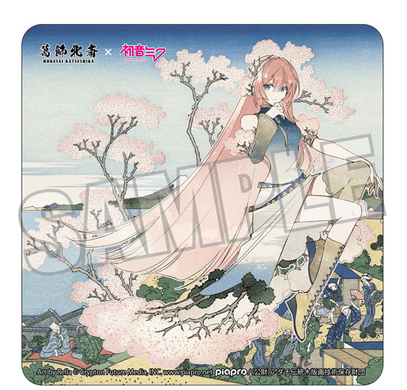 Presence Katsushika Hokusai x Hatsune Miku Rella Car Magnet Megurine Luka Fuji from Gotenyama at Shinagawa on the Tokaido รูปภาพ 1