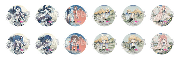 Presence Katsushika Hokusai x Hatsune Miku Rella Tin Badge 12Pack BOX