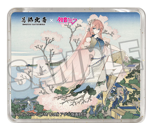 Presence Katsushika Hokusai x Hatsune Miku Rella 3D Magnet Megurine Luka Fuji from Gotenyama at Shinagawa on the Tokaido รูปภาพ 1