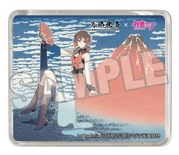 Presence Katsushika Hokusai x Hatsune Miku Rella 3D Magnet MEIKO Fine Wind, Clear Morning รูปภาพ 1