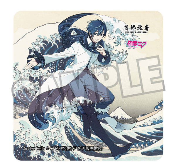 Presence Katsushika Hokusai x Hatsune Miku Rella Sticker KAITO The Great Wave off Kanagawa รูปภาพ 1