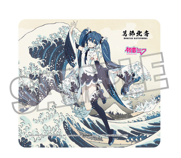 Presence Katsushika Hokusai x Hatsune Miku Rella Mouse Pad Hatsune Miku The Great Wave off Kanagawa Bild 1