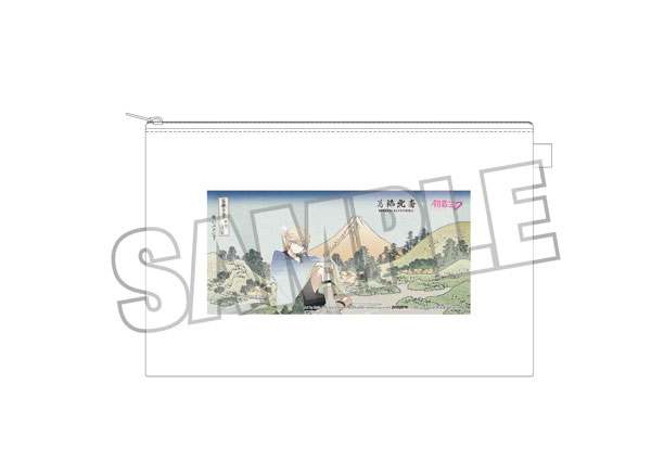 Presence Katsushika Hokusai x Hatsune Miku Rella Pouch Kagamine Len Reflection in Lake at Misaka in Kai Province