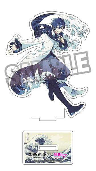 Presence Katsushika Hokusai x Hatsune Miku Rella Diecut Acrylic Stand KAITO The Great Wave off Kanagawa