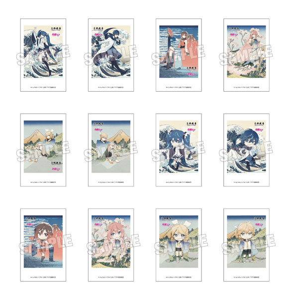 Presence Katsushika Hokusai x Hatsune Miku Rella Instant Photo Card 12Pack BOX
