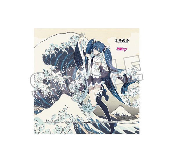 Presence Katsushika Hokusai x Hatsune Miku Rella Hand Towel Hatsune Miku The Great Wave off Kanagawa