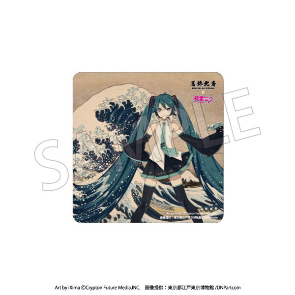 Presence Katsushika Hokusai x Hatsune Miku Car Magnet Thirty-six Views of Mount Fuji The Great Wave off Kanagawa