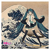 Presence Katsushika Hokusai x Hatsune Miku iXima Sticker The Great Wave off Kanagawa
