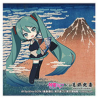 Presence Katsushika Hokusai x Hatsune Miku iXima Sticker Fine Wind, Clear Morning Mini Chara Bild 1