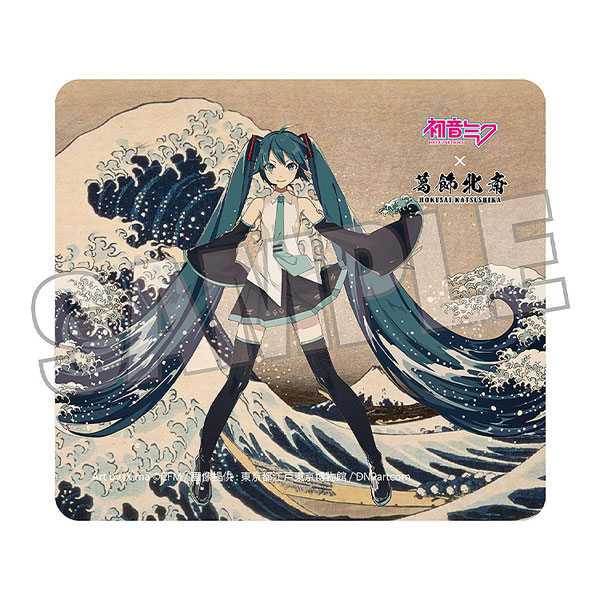 Presence Katsushika Hokusai x Hatsune Miku iXima Mouse Pad The Great Wave off Kanagawa