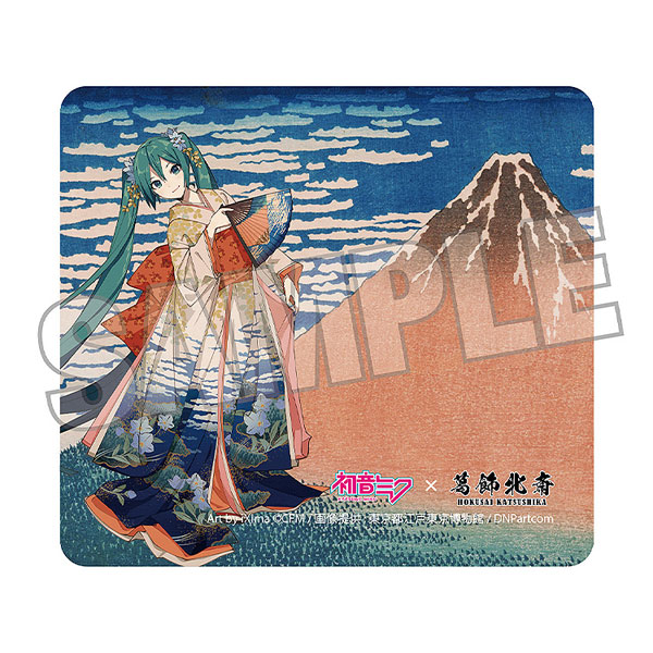 Presence Katsushika Hokusai x Hatsune Miku iXima Mouse Pad Fine Wind, Clear Morning