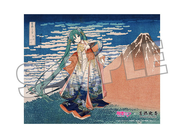 Presence Katsushika Hokusai x Hatsune Miku iXima Canvas Art Fine Wind, Clear Morning hình ảnh 1