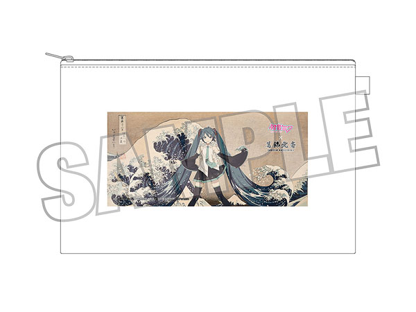 Presence Katsushika Hokusai x Hatsune Miku iXima Pouch The Great Wave off Kanagawa