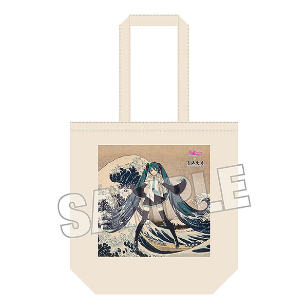Presence Katsushika Hokusai x Hatsune Miku iXima Tote Bag The Great Wave off Kanagawa Bild 1