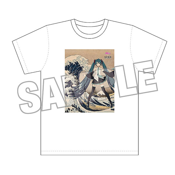 Presence Katsushika Hokusai x Hatsune Miku iXima T-shirt The Great Wave off Kanagawa