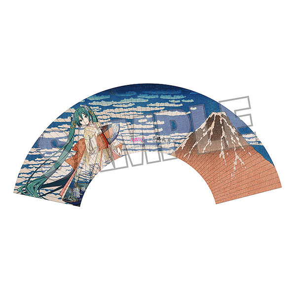 Presence Katsushika Hokusai x Hatsune Miku iXima Folding Fan Fine Wind, Clear Morning