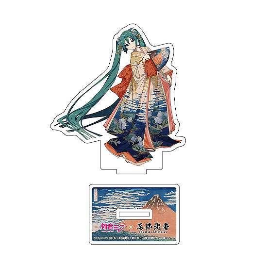 Presence Katsushika Hokusai x Hatsune Miku iXima Diecut Acrylic Stand Fine Wind, Clear Morning