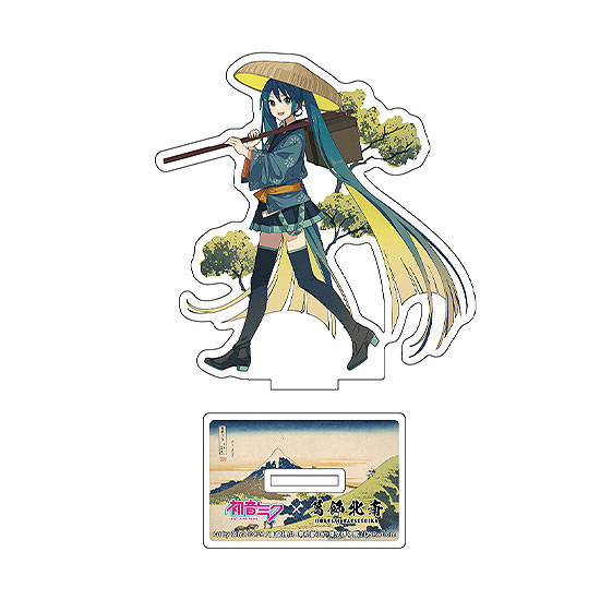 Presence Katsushika Hokusai x Hatsune Miku iXima Diecut Acrylic Stand Inume Pass in Kai Province