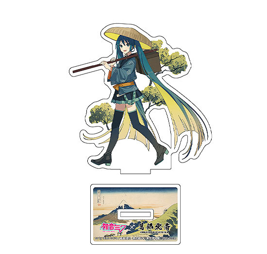 Presence Katsushika Hokusai x Hatsune Miku iXima Diecut Acrylic Stand Inume Pass in Kai Province รูปภาพ 1
