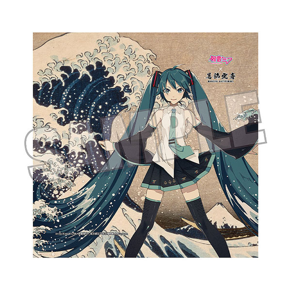 Presence Katsushika Hokusai x Hatsune Miku iXima Hand Towel The Great Wave off Kanagawa