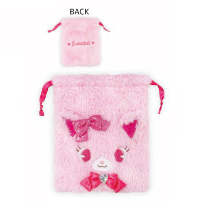 TCP Jewelpet Face Drawstring Bag Garnet