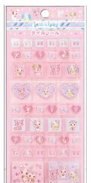 TCP Jewelpet Tile Sticker Pink รูปภาพ 1