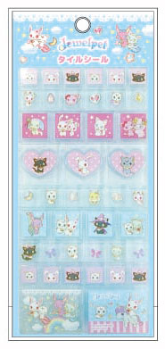 TCP Jewelpet Tile Sticker Blue