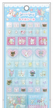TCP Jewelpet Tile Sticker Blue รูปภาพ 1