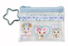 TCP Jewelpet Mini Clear Pouch Blue