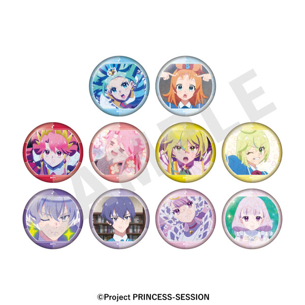 coly Original TV Anime "Princession Orchestra" -favorite series- Trading Tin Badge 10Pack BOX