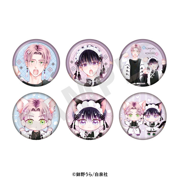 coly "Kokoro-kun wa Ai toka Iranai" Trading Tin Badge 6Pack BOX Bild 1