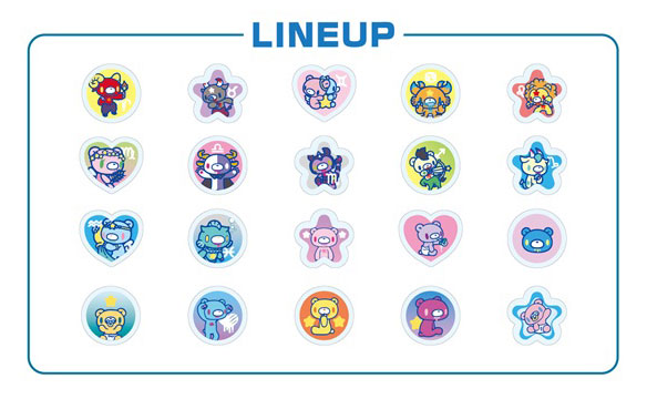 Ost Gloomy Ohajiki Shiny Sticker HOROSCOPE MIX