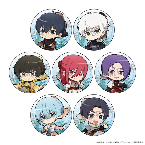 Parflette [Bluelock] Trading Tin Badge (Goldfish / ver.A) 7Pack BOX