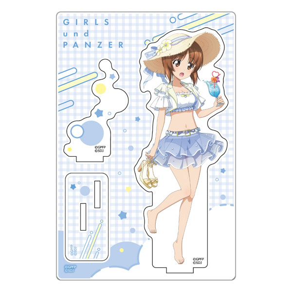 Curtain Damashii [Girls und Panzer Senshadou Daisakusen!] Acrylic Stand (Miho Nishizumi / Swimsuit 2025) 图片 1