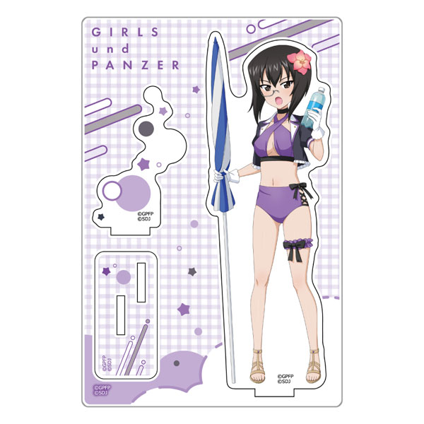 Curtain Damashii [Girls und Panzer Senshadou Daisakusen!] Acrylic Stand (Momo Kawashima / Swimsuit 2025)